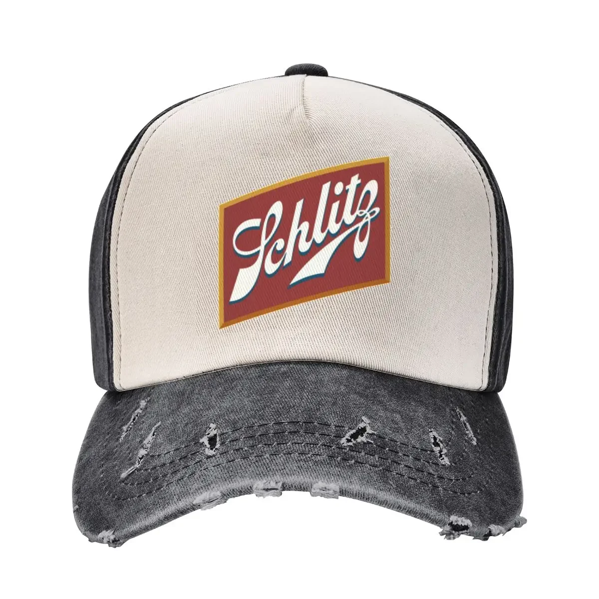 

Schlitz beer logo clean Baseball Cap Hip Hop Luxury Cap men's big size hat Women's Beach Men's