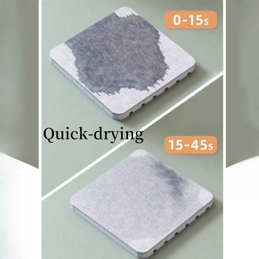 Diatom Mud Absorbent Soap Pad Quick Drying Wash Basin Storage Coaster Bathroom Non-slip Square Sink Tray Sponge Absorbing Mat