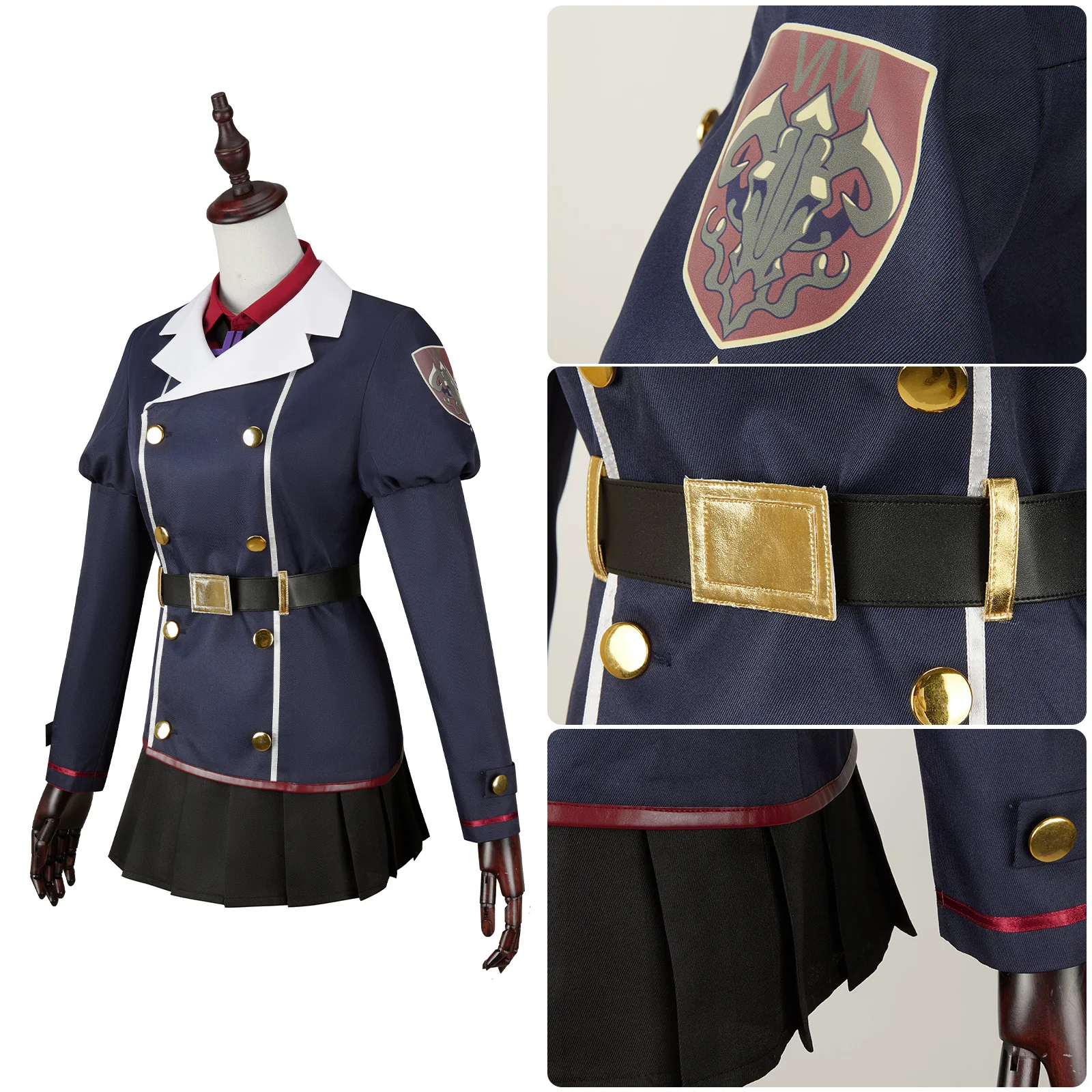 Blue Archive Igusa Haruka Cosplay Costume  Coat Shirt Skirt Game School Uniforms Halloween Carnival Outfits