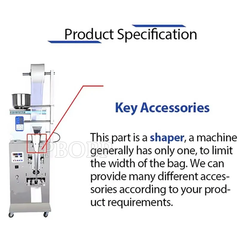 Automatic PLC-controlled Electric Vertical Coffee Powder Tea Bag Sugar Pepper Salt Spice Filling Multi-functional 220V Packaging