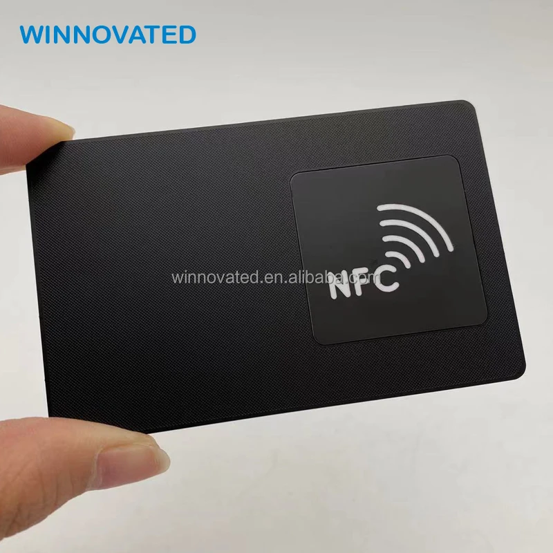 10 0, Stück. Custom.Contactless Metallkarte NFC Square