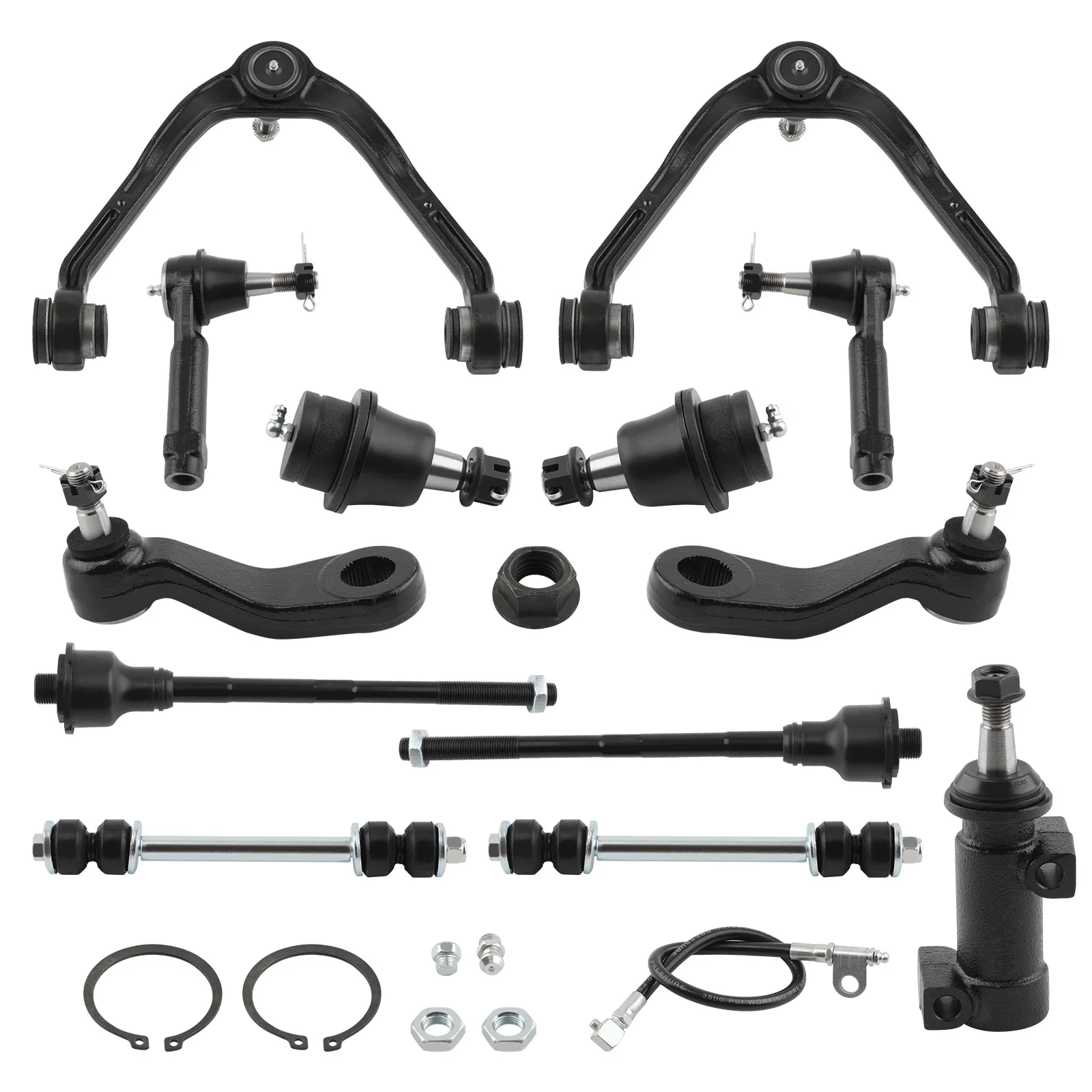 MaXpeedingrods Factory New 13x Front Upper Control Arm Sway Bar Tierod For Chevy Silverado GMC Sierra 1500 For Cadillac Escalade