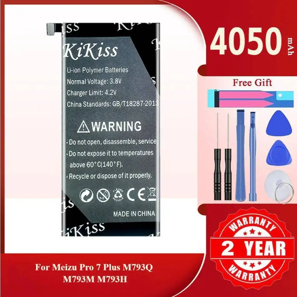 

4050Mah Kikiss Battery BA793 For Meizu Pro 7 Plus M793Q M793M M793H