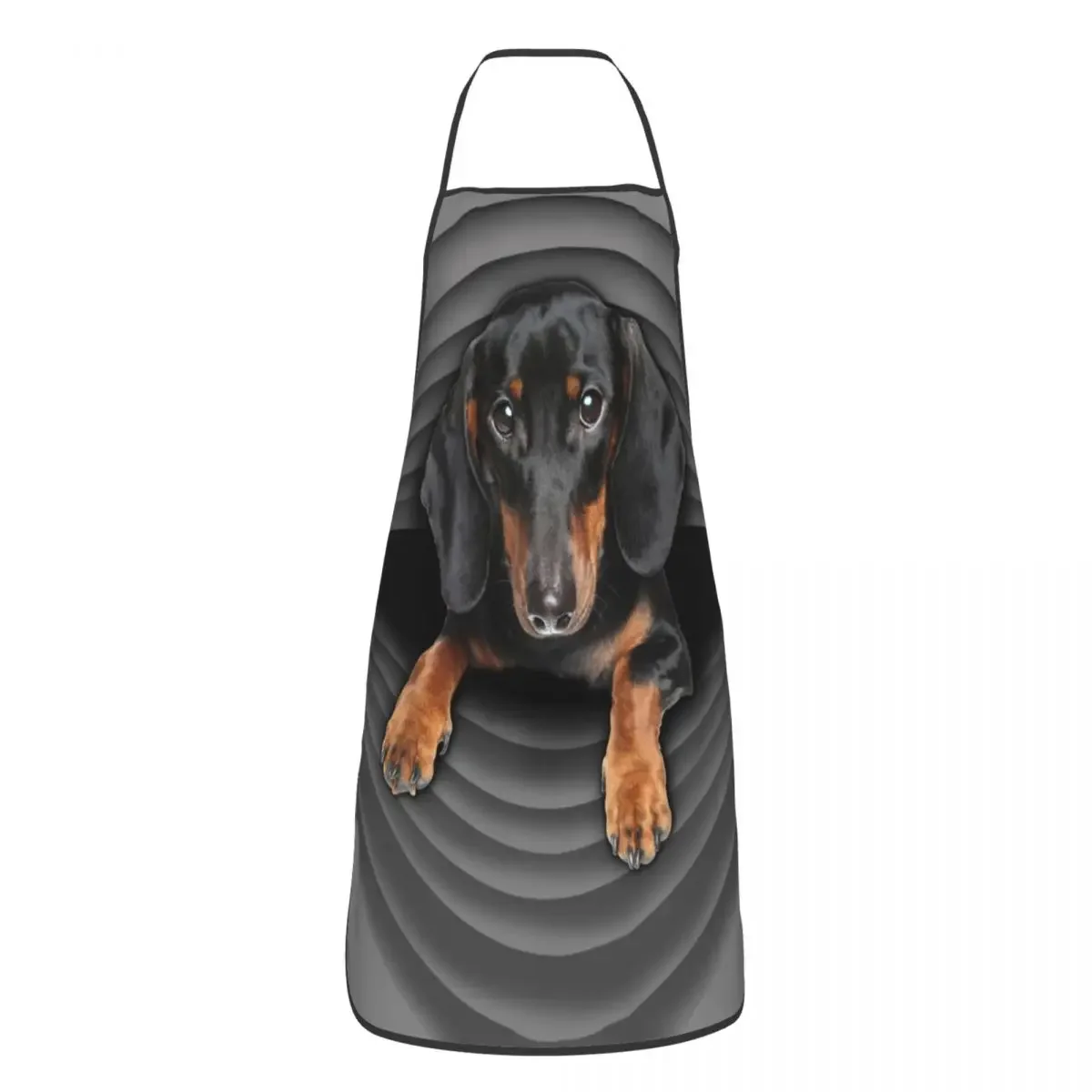 Custom Bib Dachshund Dog Apron Men Women Unisex Chef Cooking Kitchen Badger Sausage The Wiener Puppy Tablier Cuisine Baking