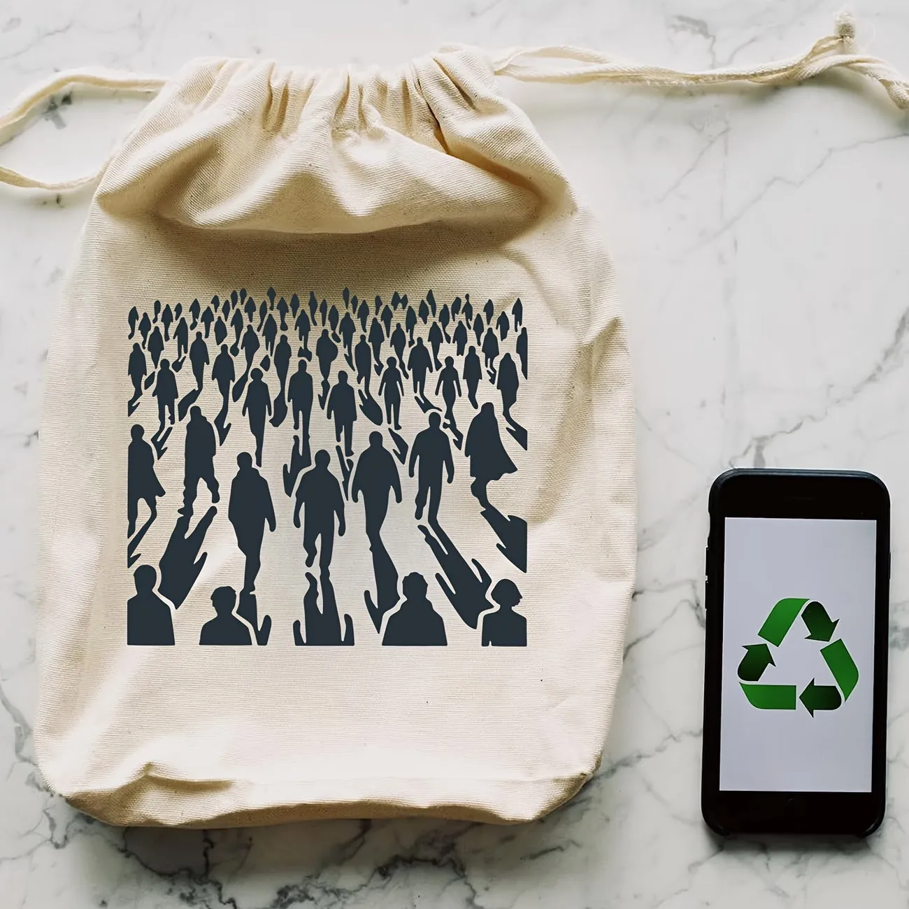Reusable Stencil for Painting, The Dystopian Crowd Design