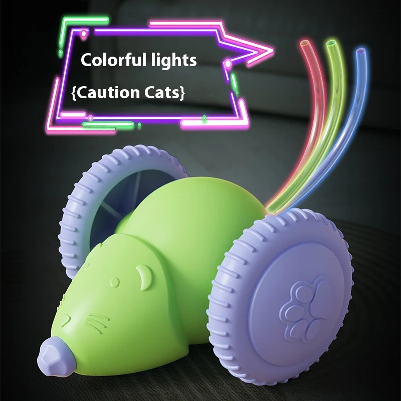 

Cross-border bestseller automatic cat toy, mouse running car, cat toy stick, fun and self-entertainment, cat toy wonder,