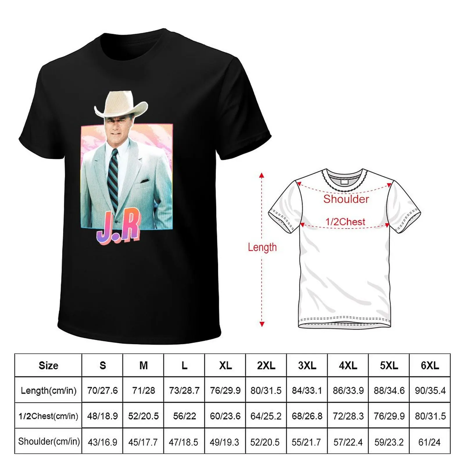 J.R Ewing - 80s T-Shirt Casual Simple Design Short Sleeve Shirt