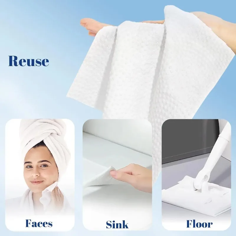 1box  26*30cm Box Disposable Facial Cleansing Towel Thickeneded Large Size Cleansing Skin Suitable for All Skin Types Unisex view 5