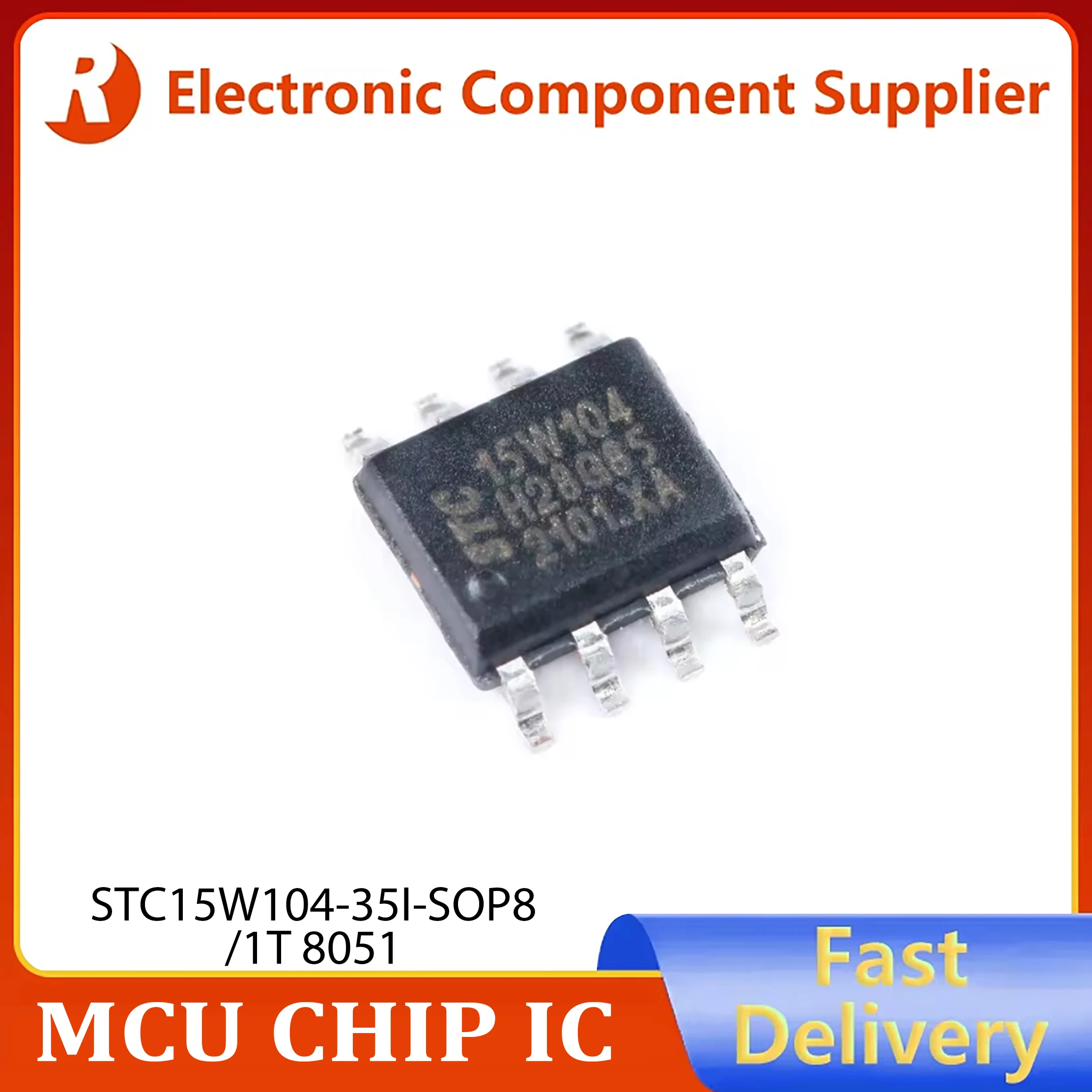 5 قطعة STC15W104 STC15W104-35I STC 15W104 SOP8 تعزيز 1T 8051 متحكم MCU IC تحكم رقاقة 15W104-35I #1