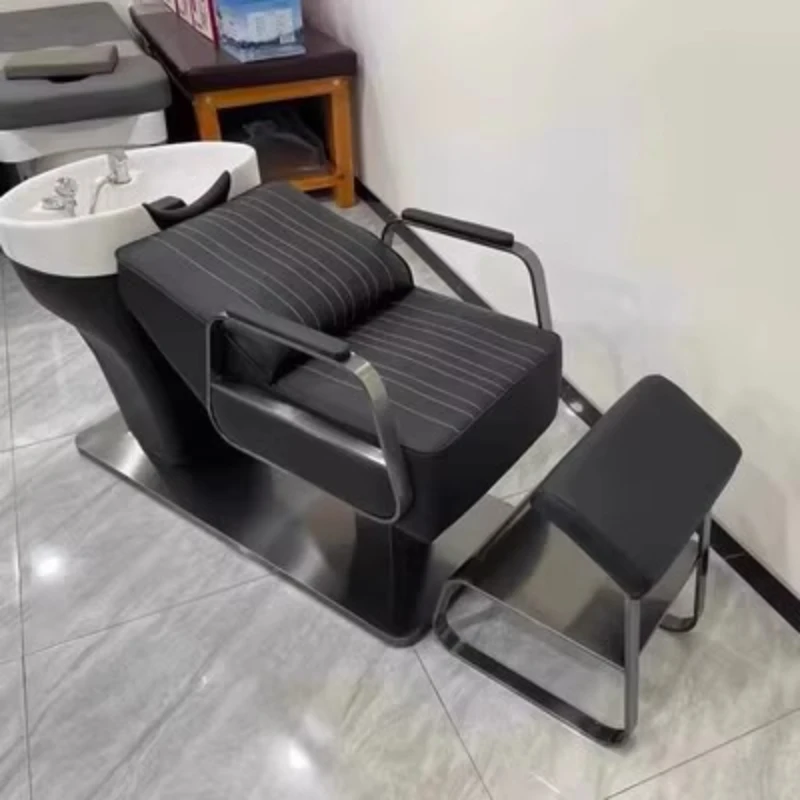 Aesthetic Creative Luxury Elegant Salon Chairs Minimalist Shampoo Chairs Poltrone Parrucchiere Professionale Salon Furniture