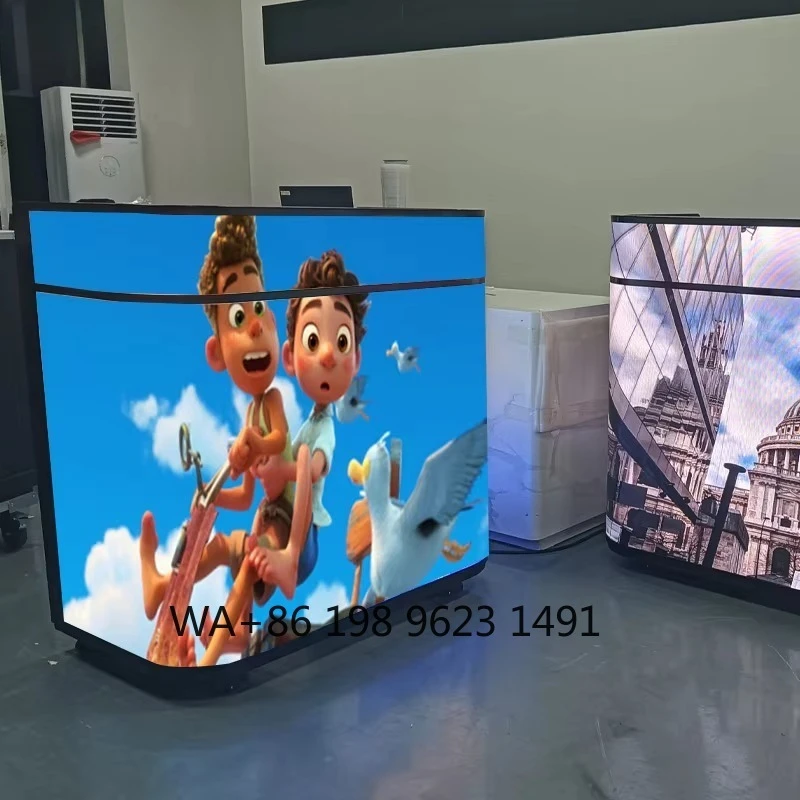 New Dynamic Video LED Screen Custom Welcome Visual Display For Store Counter Business Reception Front Desk Advertising
