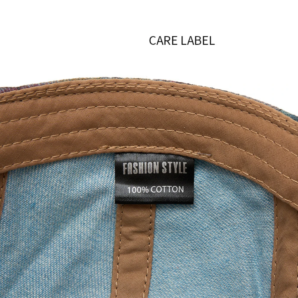 HT5060 Baskenmützen für Alle Jahreszeiten Herren Damen Vintage Künstler-Malermütze 100% Baumwolle Ivy Flat Cap Verstellbare Tarnfarben-Baskenmütze – Detail 12