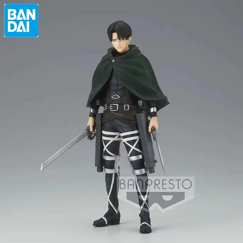 Banpresto In Stock Original Figure Genuine Anime Shingeki No Kyojin Levi Ackerman 16Cm Model Dolls Toy Ornament Festival Gift