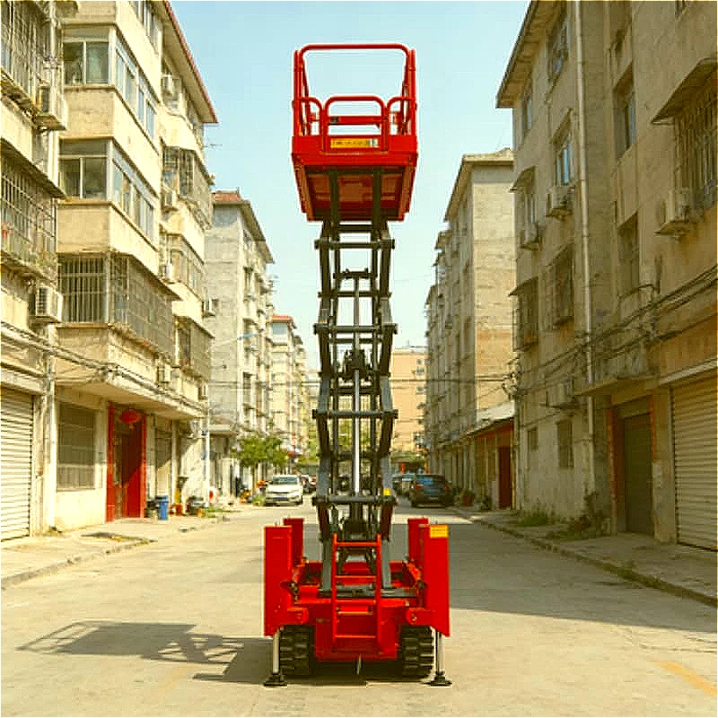 Extra Large Platform Scissor Lift Self Propelled Mobile 450kg For Industrial Facility Maintenance Customized