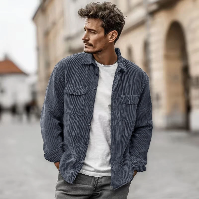قمصان رجالية سريعة الجفاف بأكمام طويلة قمصان بلون واحد قمصان عمل البضائع سترات ذات قشرة ناعمة للرجال وصلت حديثًا غير رسمية مريحة #5