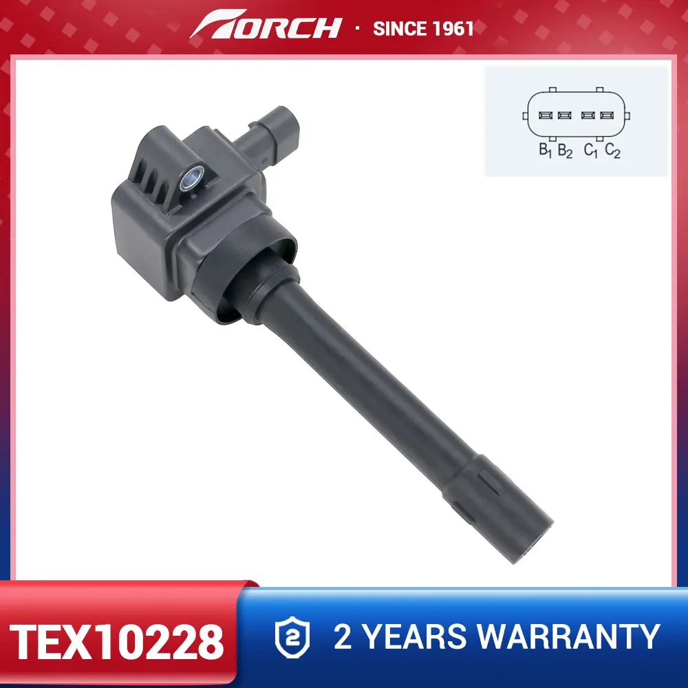 1PC Ignition Coil TEX10228 Replace for 3705100-EG01T F01R00A052 3705100EG01T Fit for Great Wall C50 1.5T V80 1.5T Auto Parts