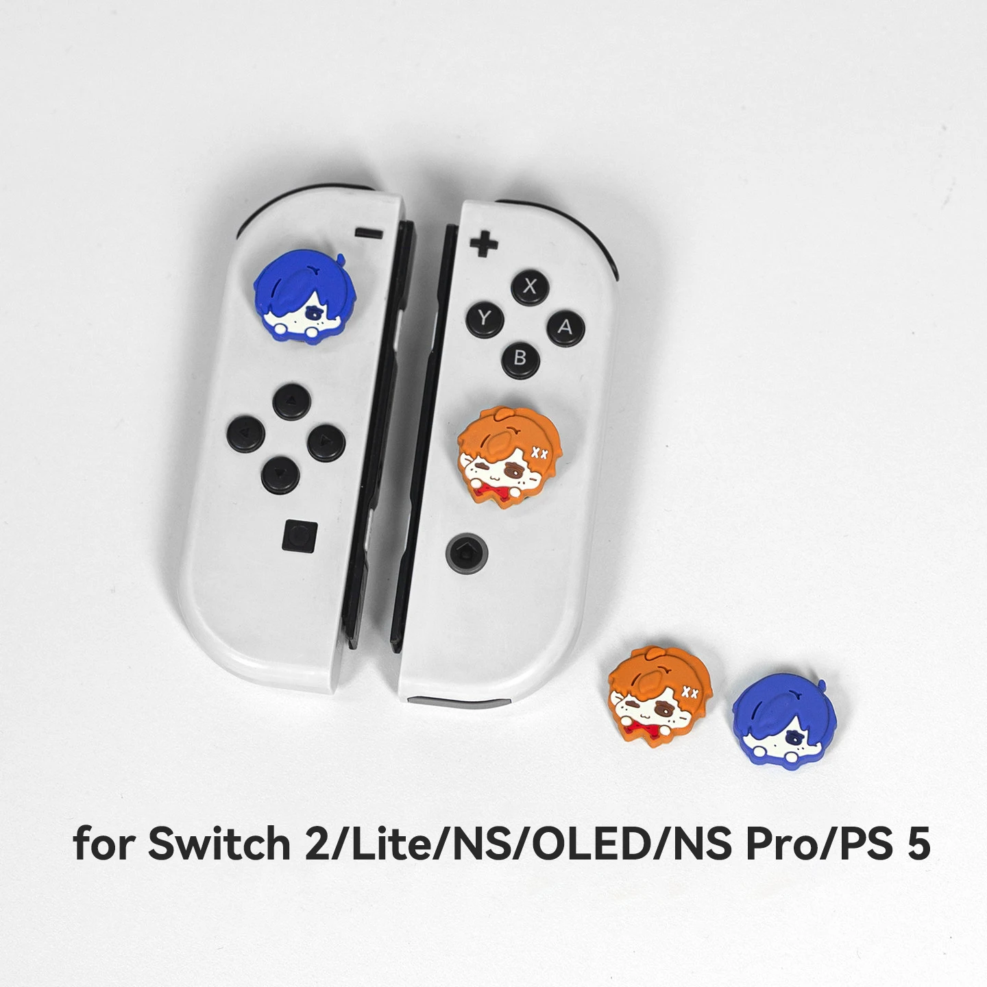 Cartoon-Stick-Kappen für Nintendo Switch 2 OLED Lite Controller Joy-Con Sticks Rutschfeste Abdeckungen Spielkonsolen-Zubehör