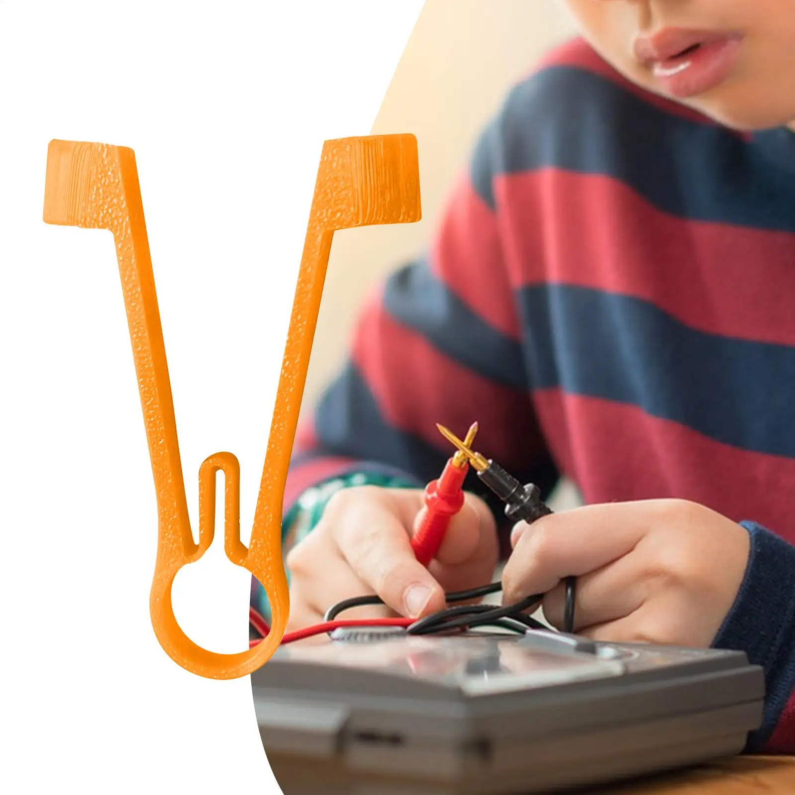 Meter Probes Clamping Tool Multi-meter Probe Holder Test Electrical Testing Power Supplies One-Handed Aid Holds Repair Accessory