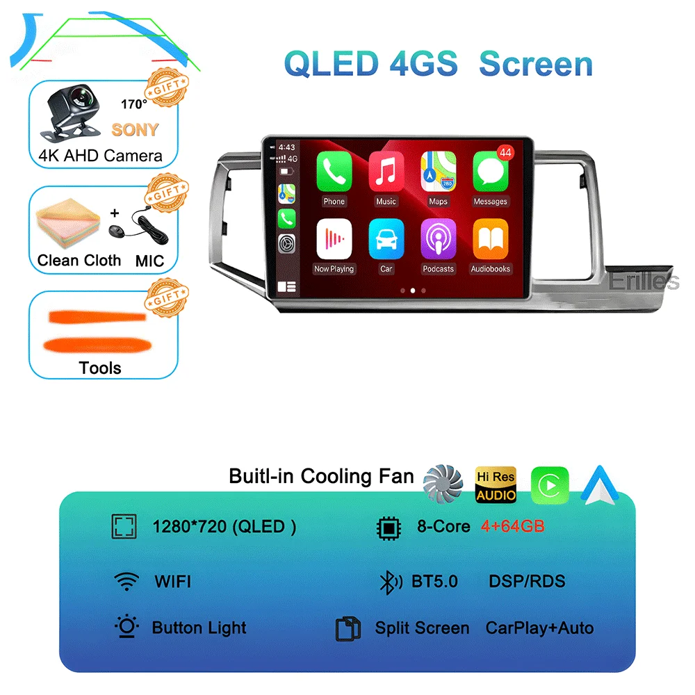 Android 16 Navigation NO 2DIN Carplay Auto Head Unit Screen For Honda Stepwgn 2009 - 2015 Radio Stereo Multimedia Car Player GPS image 3