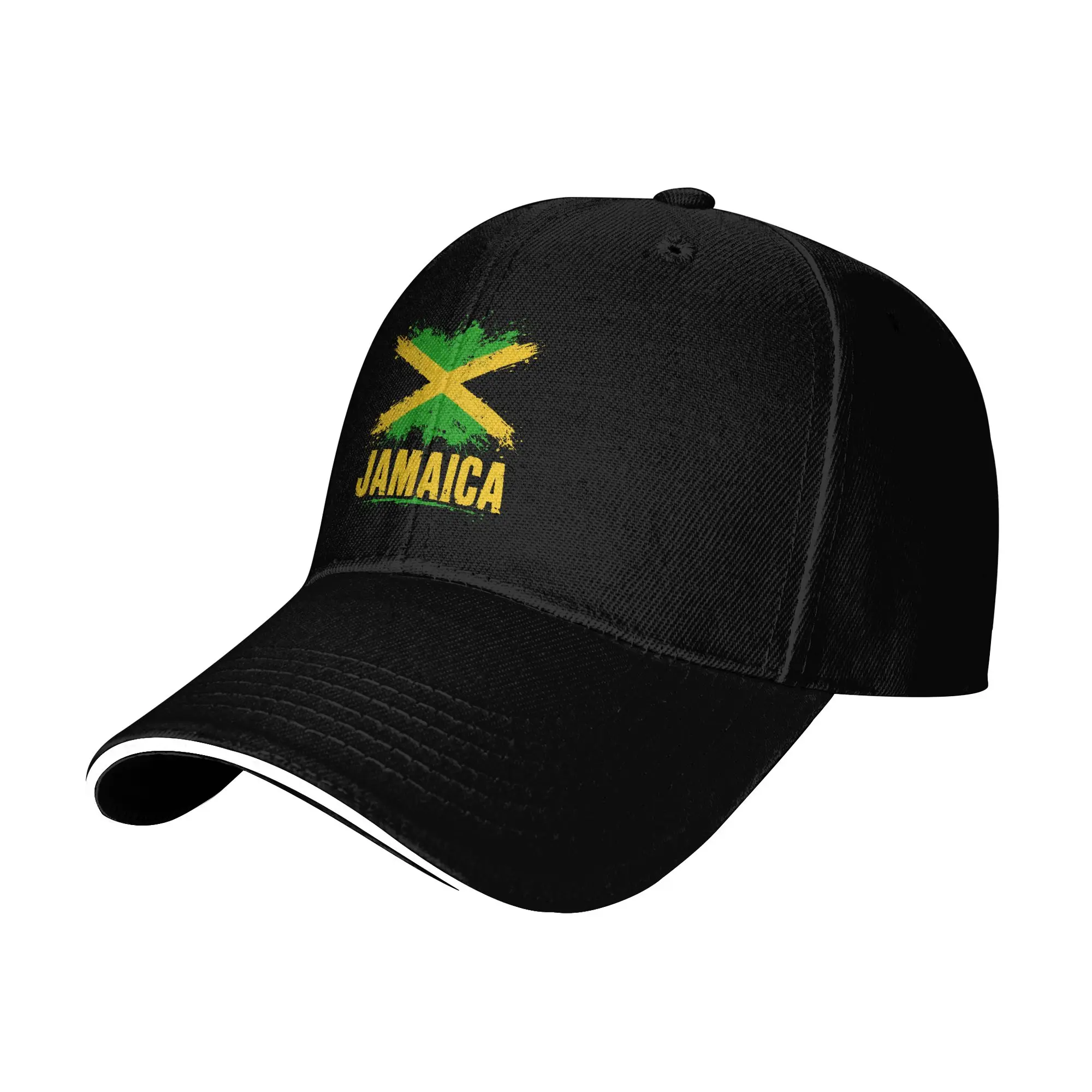 Summer Casual Baseball Cap Jamaica Flag Jamaican  Outdoor Sport Hip Hop Hats For Men Adult Breathable  Streetwear Baseball Caps