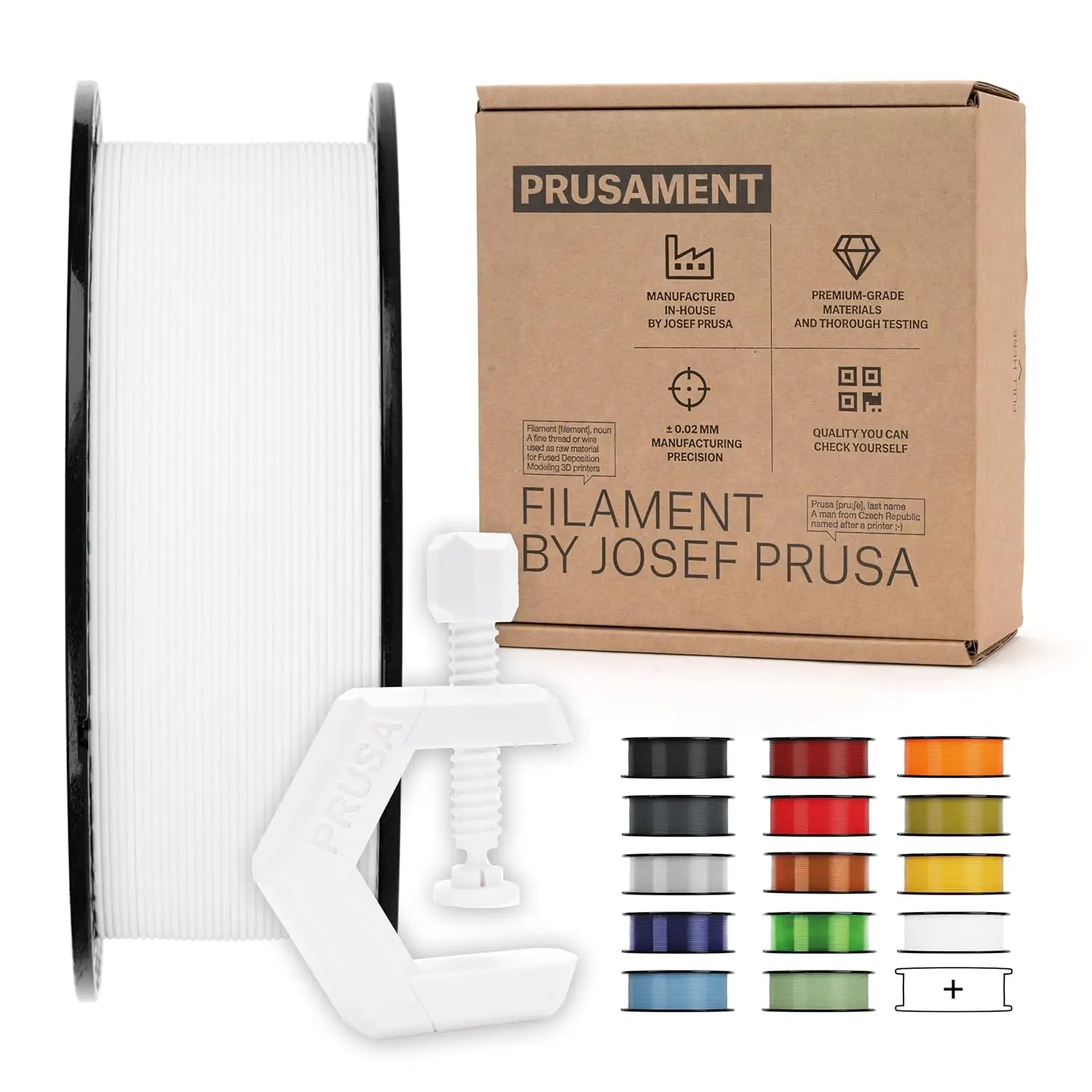 

Premium White PETG Filament 1kg Spool, High Precision ±0.02mm Diameter for Smooth 3D Printing