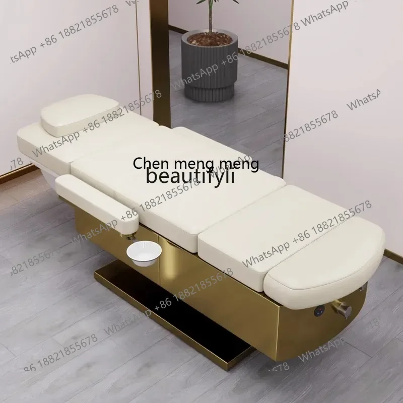 

xqElectric Beauty Salon Shampoo Chair for Hair Salon Head Treatment Fumigation Integrated Flushing Bed