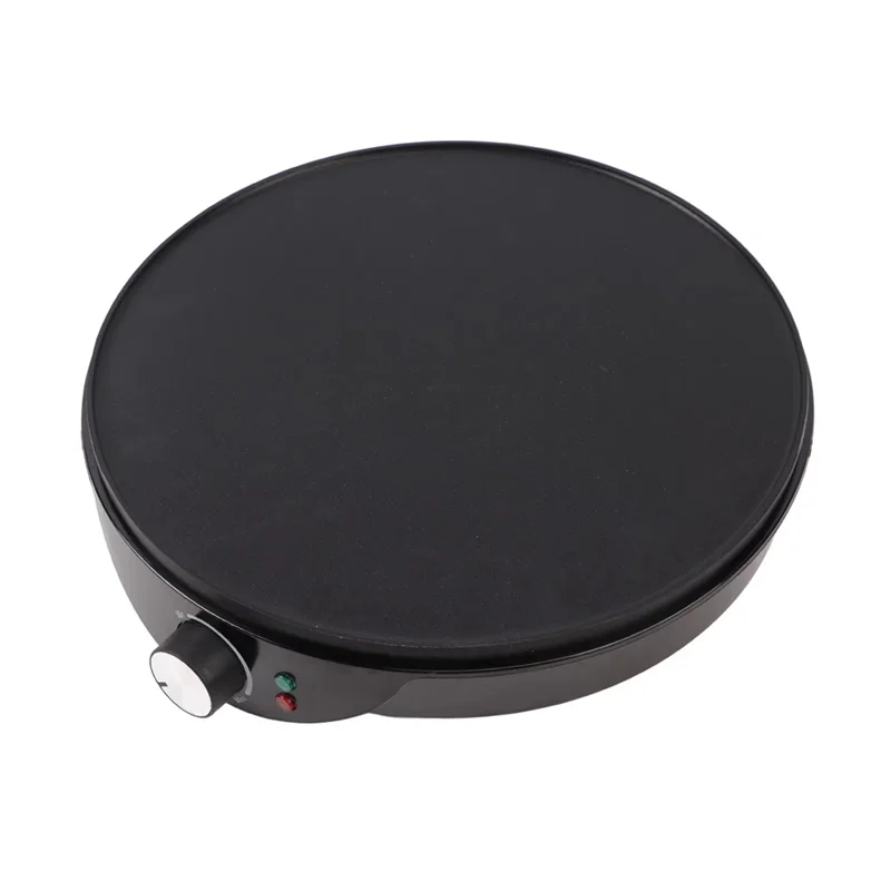 ABUG-Electric Griddle Crepe Maker Non-Stick Withwooden Spatula Perfect Forpancakes EU Plug