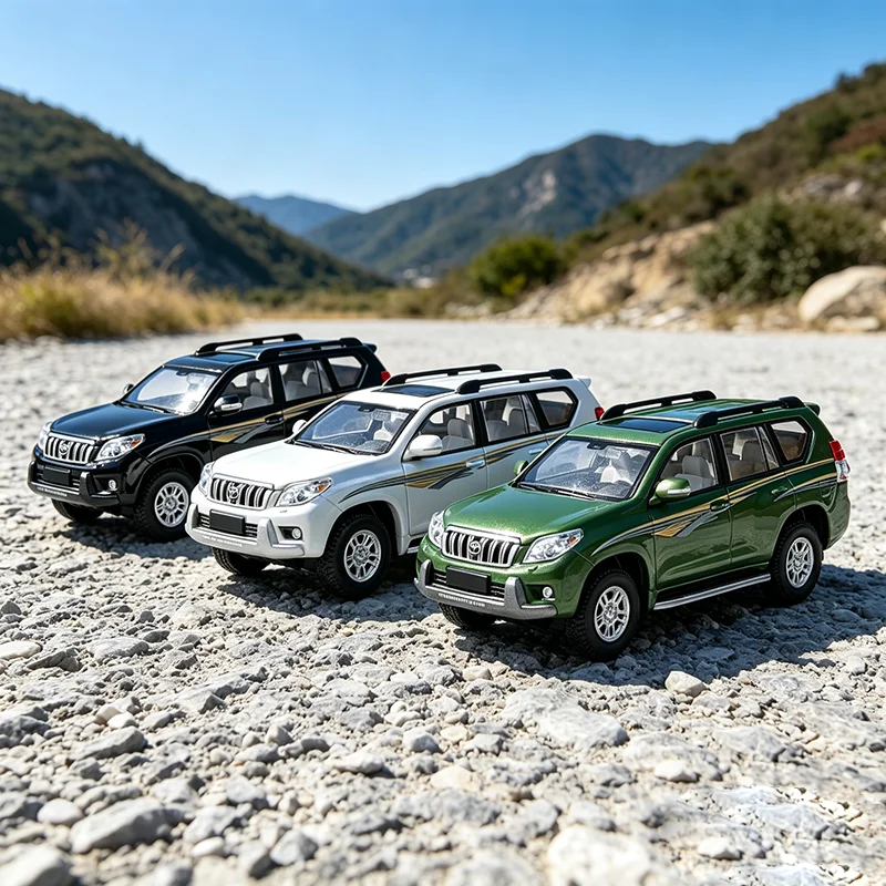 Massdi 1:64 Prado LC150 Alloy Car Model Classic Nostalgic Ornament Adult Hobby Collection Gift Display