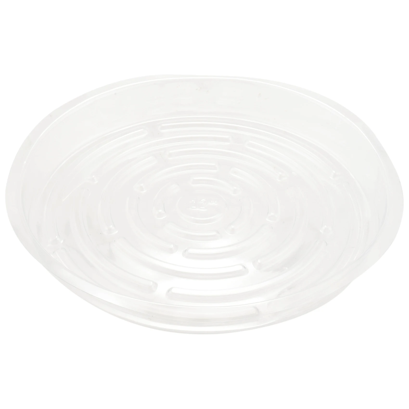 X11AA Plant Saucers, 10 Pack of 30cm (12 Inch), Transparent Flower Pot Drip Trays for Indoor & Outdoor Plants Garden Clear