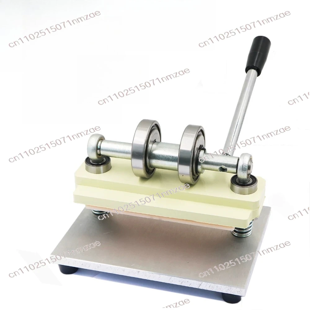 Leather Die Cutting Machine Punching Manual Press Double Wheel Hand Cutting Machine Photo Paper PVC/EVA Sheet Cutter DIY