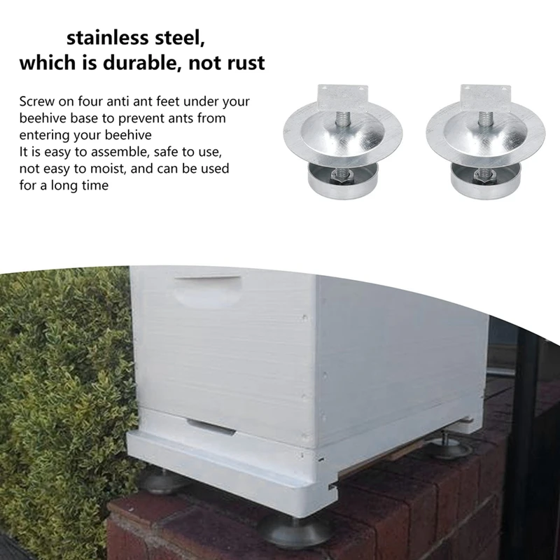 2Set Beehive Feet, Beehive Stand For Beekeeper, Beehive Stand For Outdoor, Home, Garden And Beekeepers Workshop Easy Install