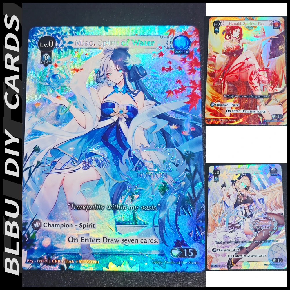 

BLBU Grand Archive TCG Cards Down of The Ashes Card Grand Archive Csr Sexy Acg Game Signature Card Diy Anime Collectible Cards