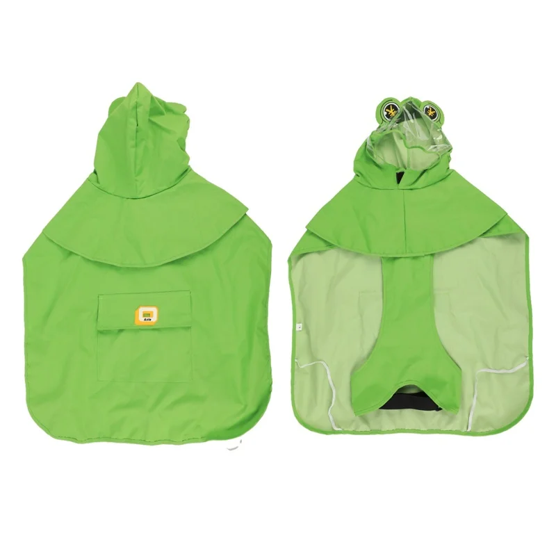 Poncho lluvia con capucha para perros pequeños – Protección abdominal
