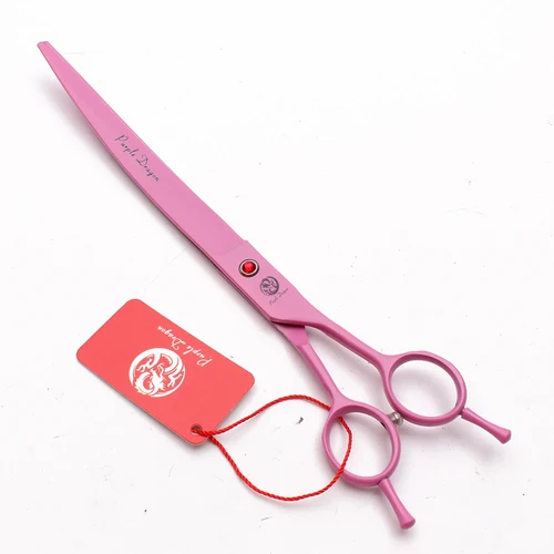 Imagen 2 del producto Purple Dragon 9 ""Japón 440C tijeras profesionales para el cuidado de perros tijeras para pelo de mascotas tijeras de peluquería tijeras de corte curvo Z4005