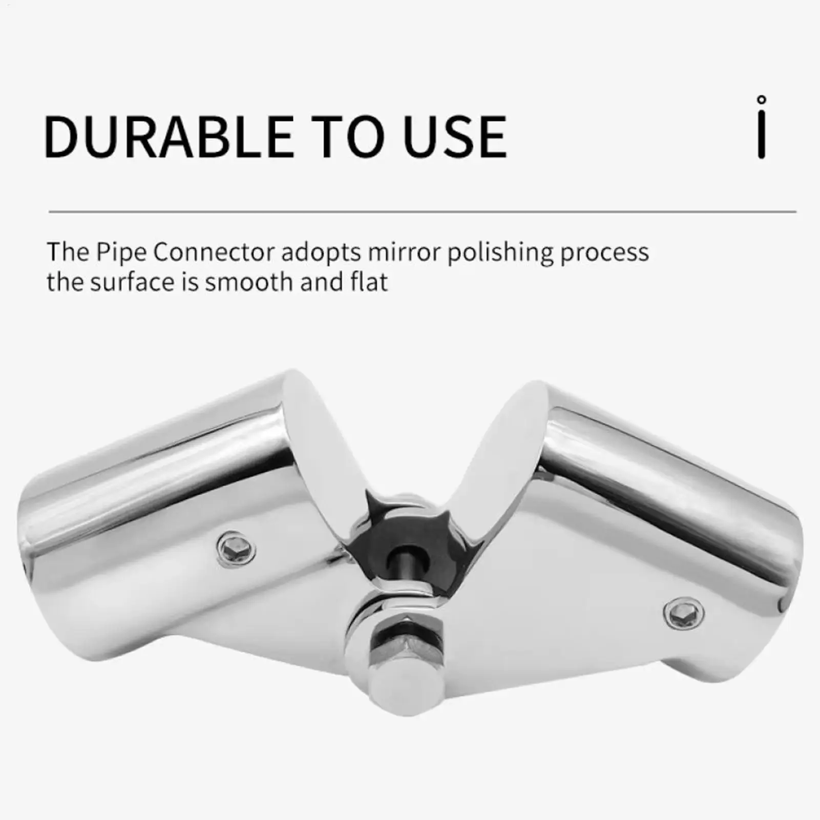 

Marine Stainless Steel Pipes Fitting Connector Swivel Joint Yacht Hardware Deck Shading System RV Awning Bracket Telescopic Pole