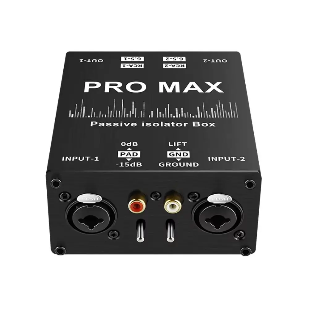 

NEW Multi-functional XLR Audio Isolator RCA Professional Audio Noise Filter 2 Way Passive Audio Isolator Audio Accessories