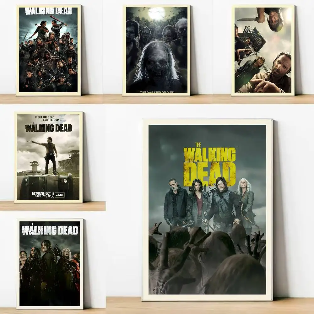 Wall Art Prints Canvas Painting Poster Picture For Office Living Room Home Decor The Walking Dead GrimesDaryl Dixon