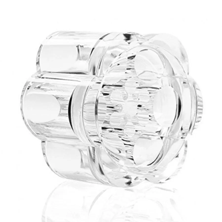 12 مساحة حامل فرشاة التجميل والمكياج الشفاف على شكل زهرة الأكريليك منظم للحمام وغرفة النوم D