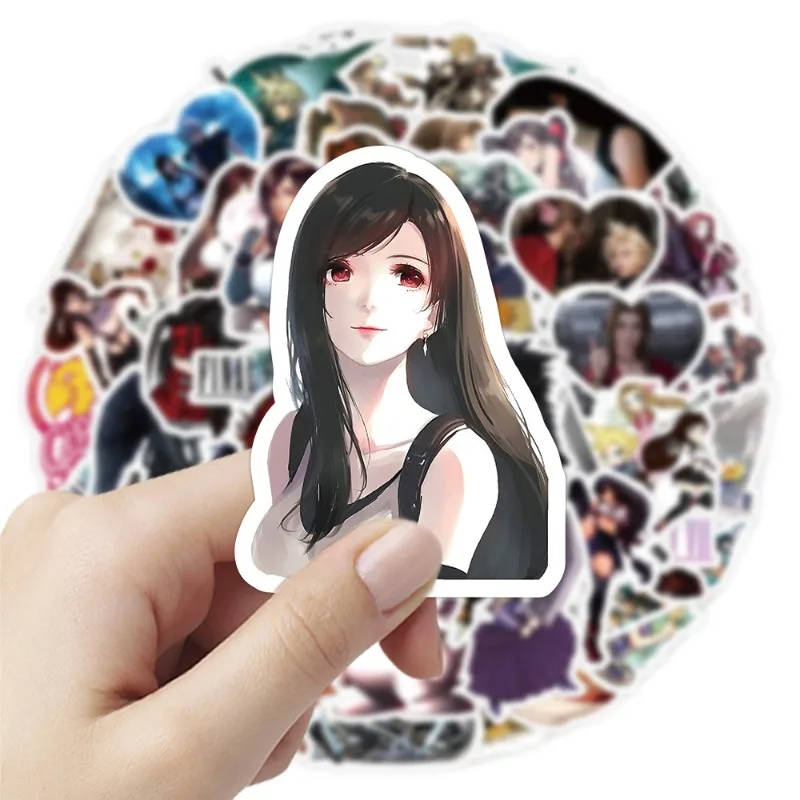 60pcs Cartoon Personality Final Fantasy Creative Graffiti Decorative Stickers