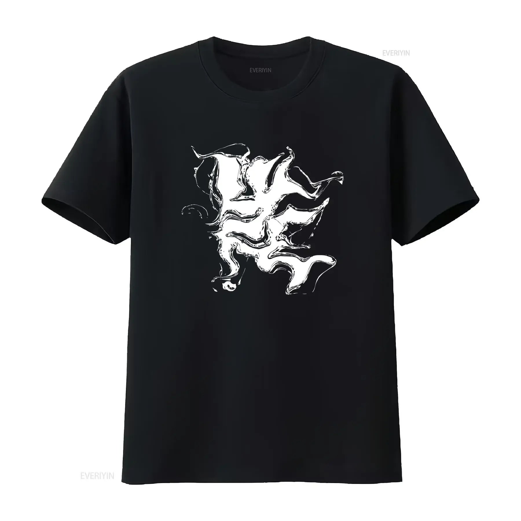 T-shirt Yeat Lyfe Twizzy Rich 2 Alive Merch, imprimé abstrait noir et blanc, tendance, vintage, lavé, respirant, décontracté