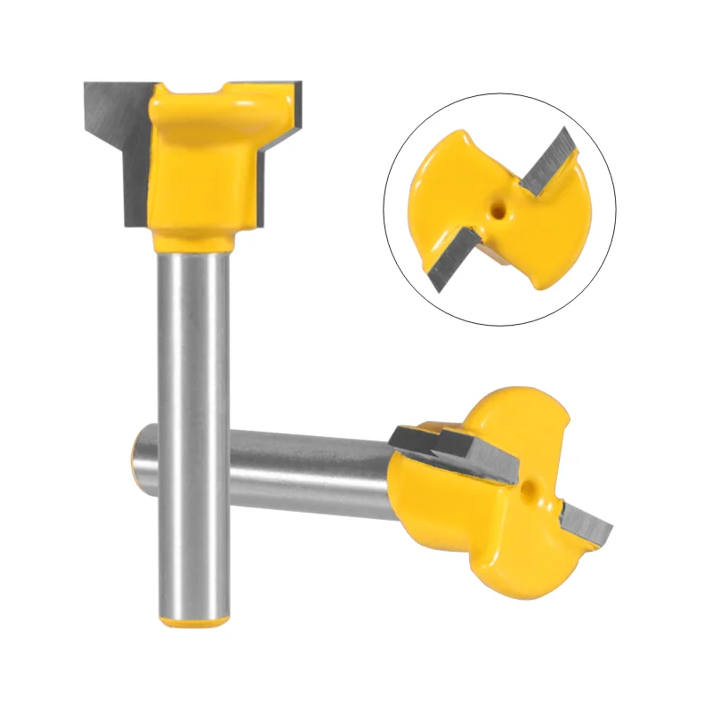 1PC 6MM 6.35MM Shank Drawer Lock Bit Router Bit Carbide Cutter Woodworking Milling Cutters for Wood Bit Face Mill End Mill