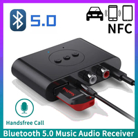 Bluetooth 5.0 Receiver U Disk RCA 3.5mm Jack AUX 3D Wireless Adapter with Mic For Speaker Amplifier Car Music Audio Transmitter