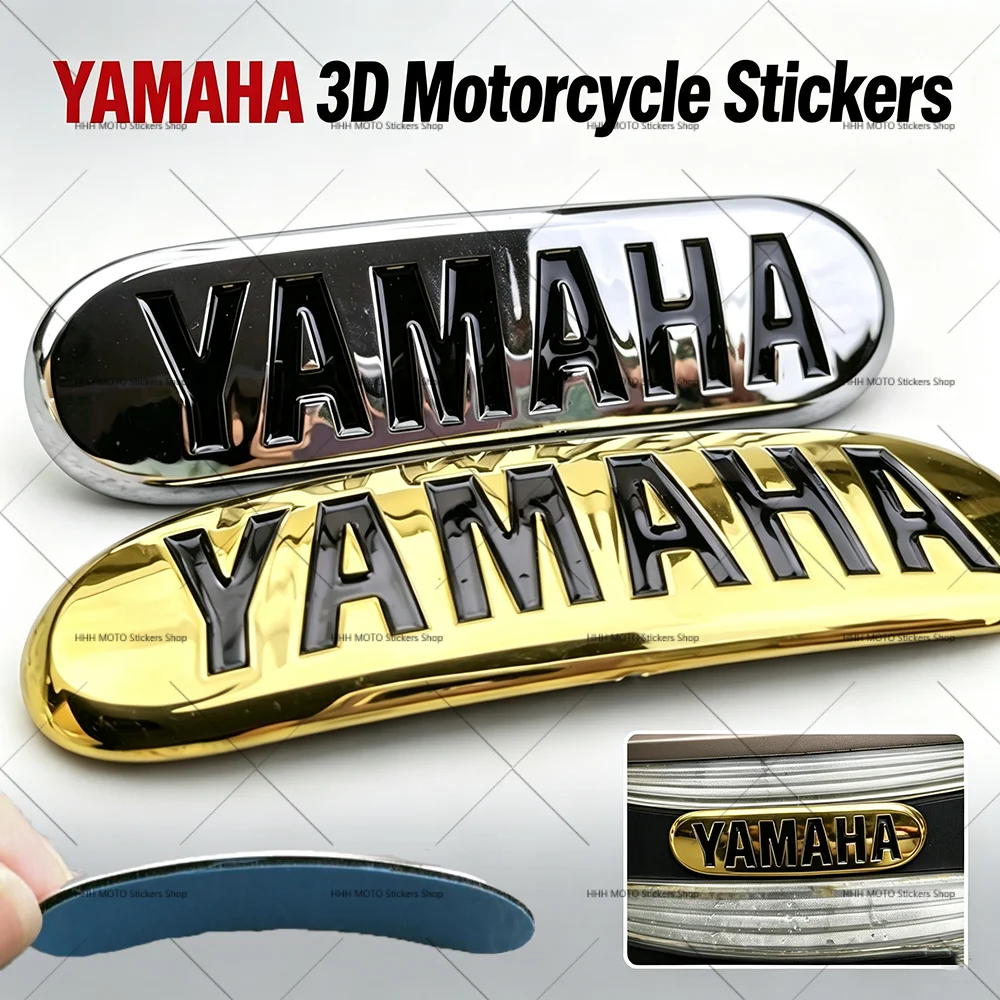 Curved Surface Electroplated Curved Emblem Sticker Motorcycle Front Decor Modification for Yamaha Lingying 125