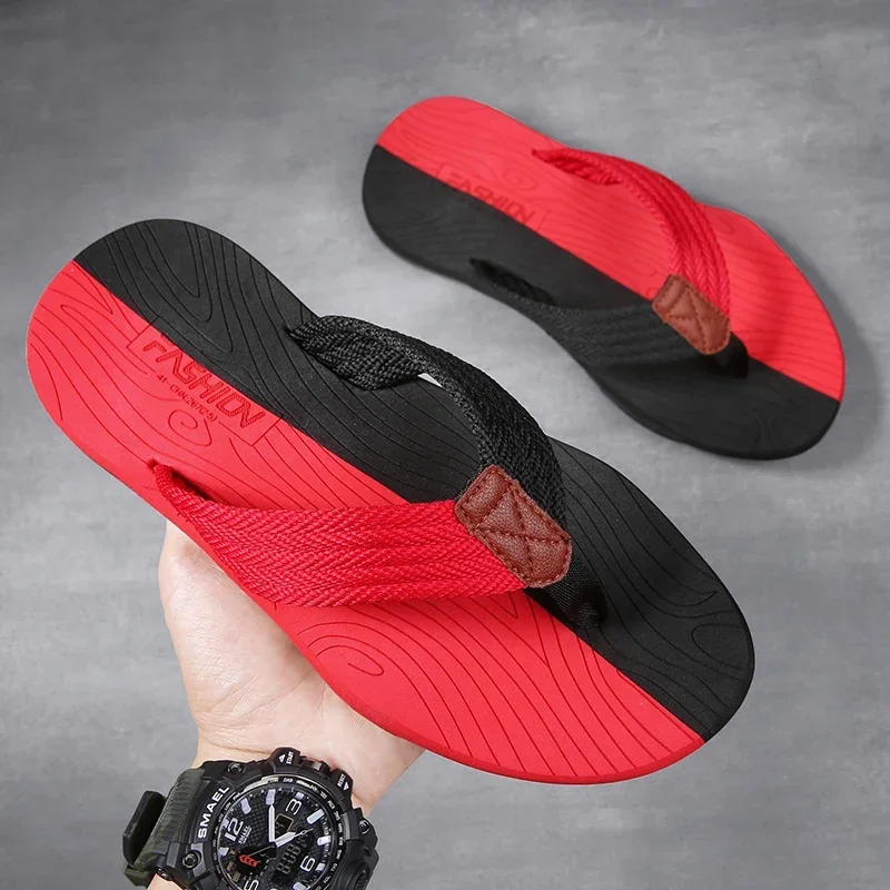 Men\'s Flip Flops Men Original Brands Shoes Soft Men\'s Slippers Walk Around Home Living Room Slippers Man 2024 Summer Shoes Sale