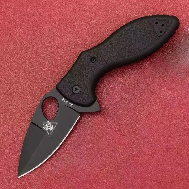 

KA2490 OutdoorCamping Hunting Tactical Knife 8A Blade Nylon Fiberglass Handle Tactical Equipment Defense Hiking Folding KnifeEDC