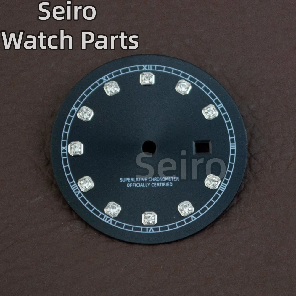 25 مللي متر الماس الوردي ساعة الطلب الأيدي أمة الله المرأة سيدة الوجه الهاتفي علامات الوقت ل Datejust NH05 حركة استبدال أجزاء الساعة