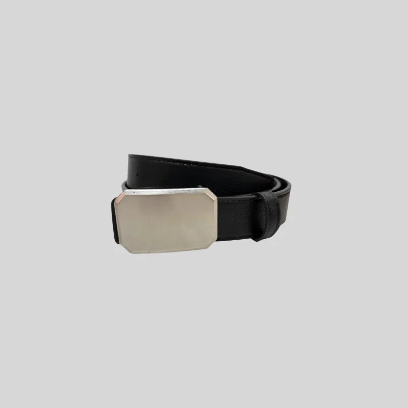 Men Women Fashion Silver Buckle pu Leather Black Corset Female Cummerbund Coat Waistband Dress Decration Wide Belt J878