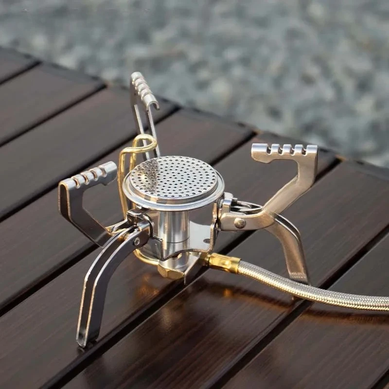 Outdoor Portable Fire Pocket Stove Cassette Gas Stove for Camping Tea Boiling Water