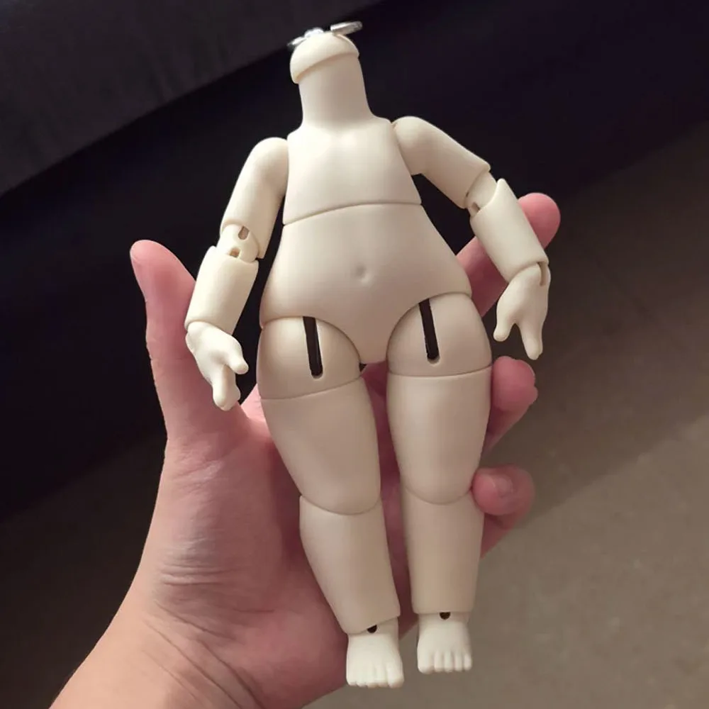 1/6 Scale Fat Lantern-shaped BJD Doll Body 16cm Flexible Cute Action Figure DIY Doll Lookup Replacement Body Fit 1:3 Heads