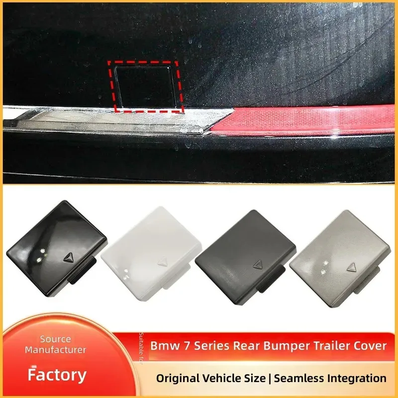 for BMW 7 Series F02 LCI Rear Bumper Trailer Tow Hook Cover 51127311374 Rear Bar Traction Hole Plug Cap